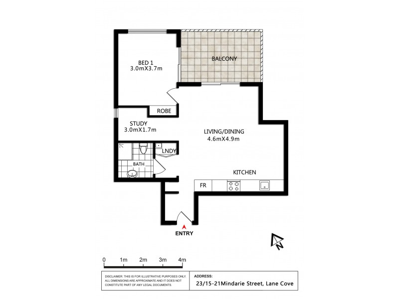 23/15-21 Mindarie Street, Lane Cove NSW 2066 Floorplan
