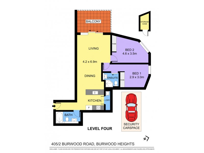 405/2 Burwood Road, Burwood Heights NSW 2136 Floorplan