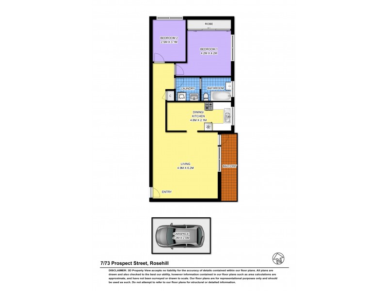 7/73 Prospect Street, Rosehill NSW 2142 Floorplan