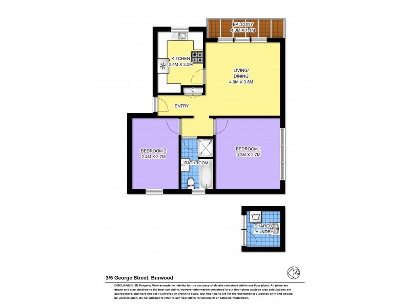 3/5 George Street, Burwood NSW 2134 Floorplan