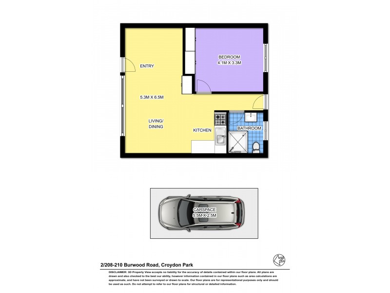 2/208-210 Burwood Road, Croydon Park NSW 2133 Floorplan