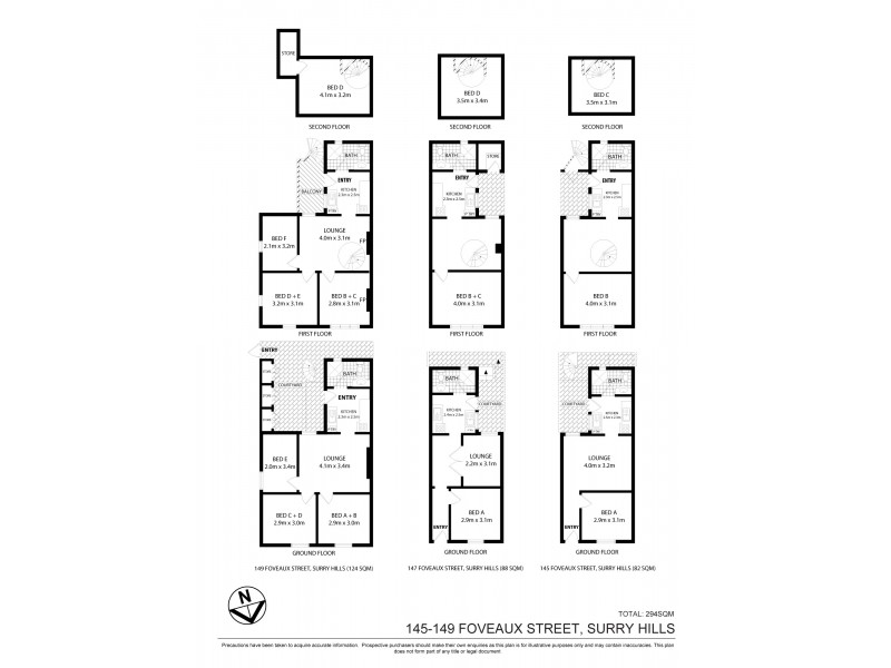145-149 Foveaux Street (Crn of Norton Street), Surry Hills NSW 2010 Floorplan