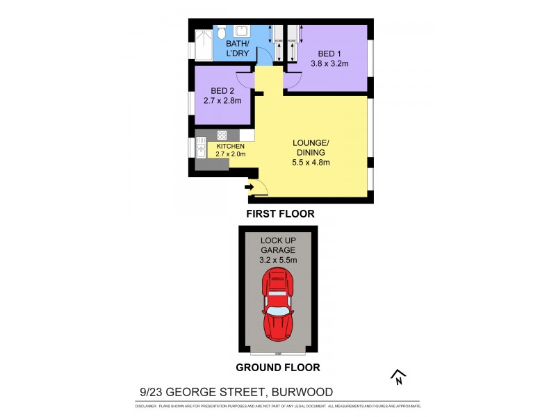 9/23 George Street, Burwood NSW 2134 Floorplan