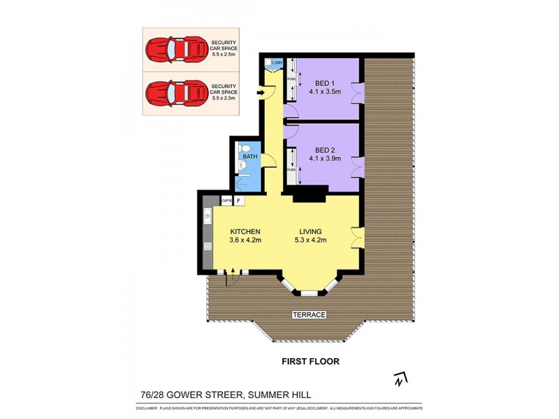 76/28 Gower Street, Summer Hill NSW 2130 Floorplan