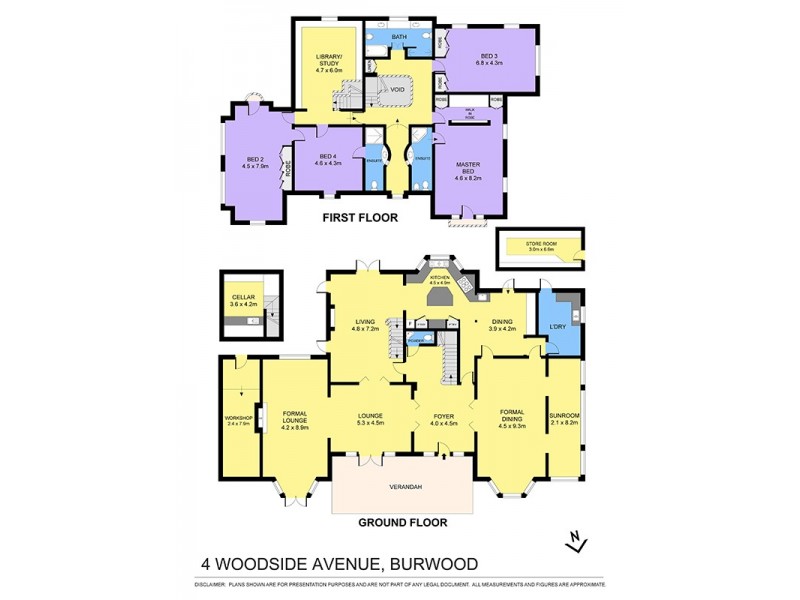 4 Woodside Avenue, Burwood NSW 2134 Floorplan