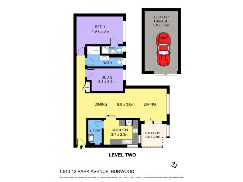 10/10-12 Park Avenue, Burwood NSW 2134 Floorplan