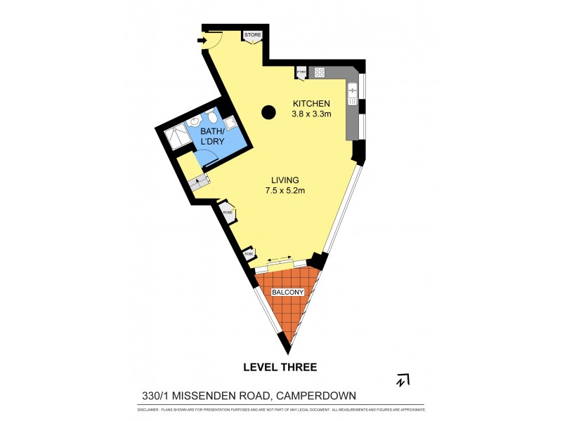 330/1 Missenden Road, Camperdown NSW 2050 Floorplan
