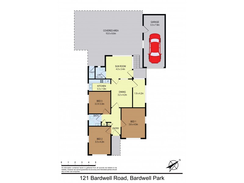 121 BARDWELL RD, Bardwell Park NSW 2207 Floorplan