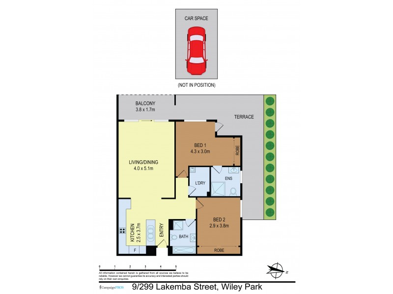 9/299 LAKEMBA ST, Wiley Park NSW 2195 Floorplan