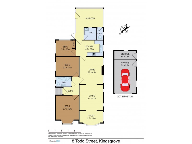 8 TODD ST, Kingsgrove NSW 2208 Floorplan
