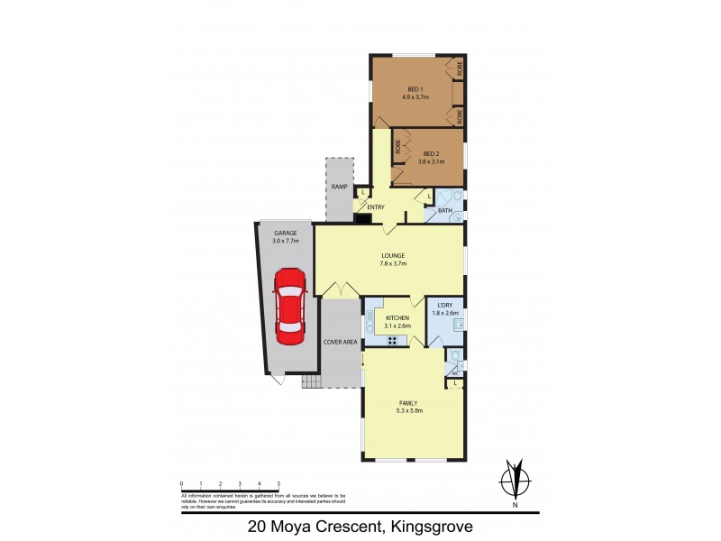 20 MOYA CRESCENT, Kingsgrove NSW 2208 Floorplan