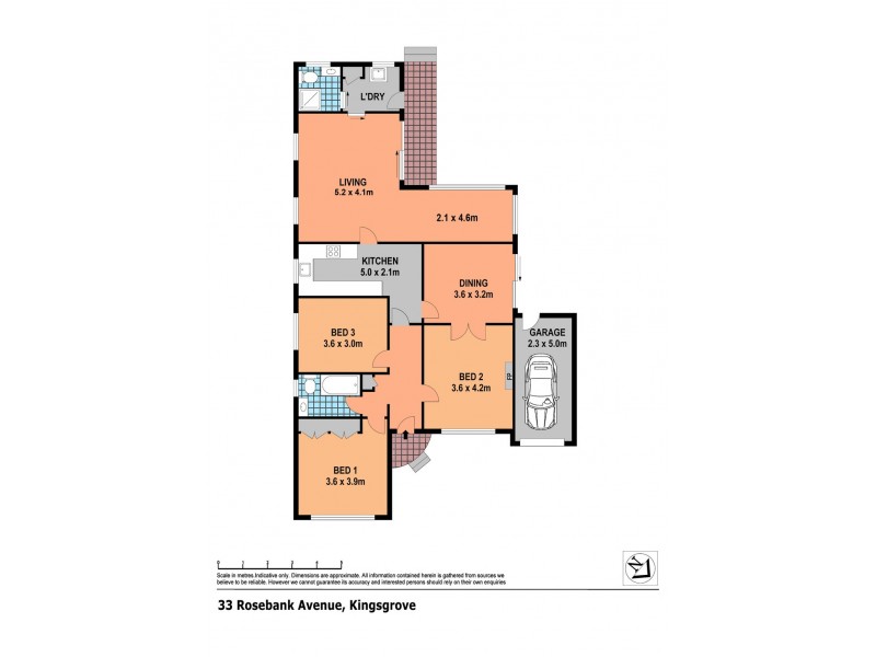 33 Rosebank Ave, Kingsgrove NSW 2208 Floorplan