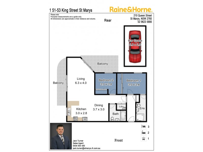 1/51-53 King Street, St Marys NSW 2760 Floorplan
