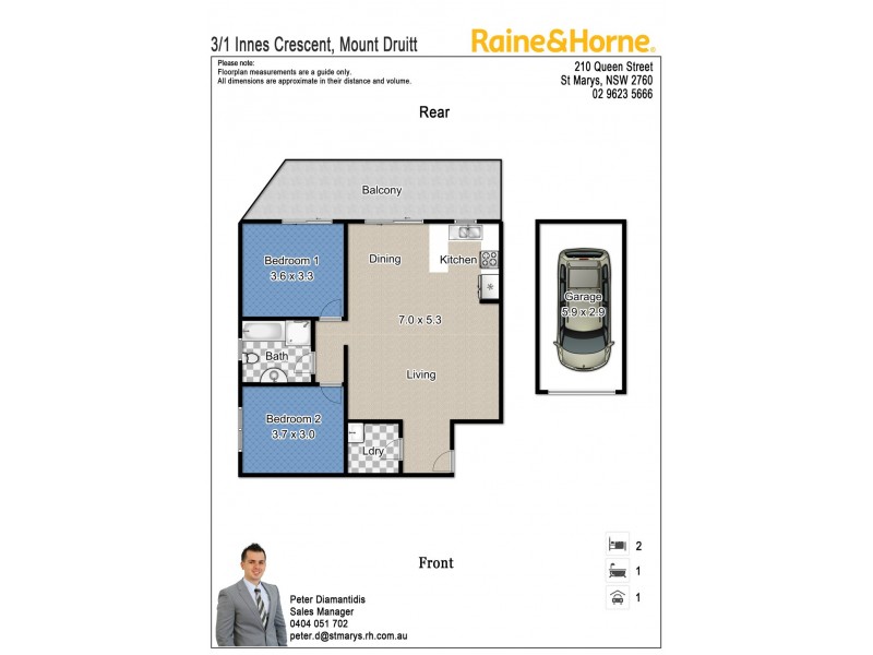 3/1 Innes Crescent, Mount Druitt NSW 2770 Floorplan