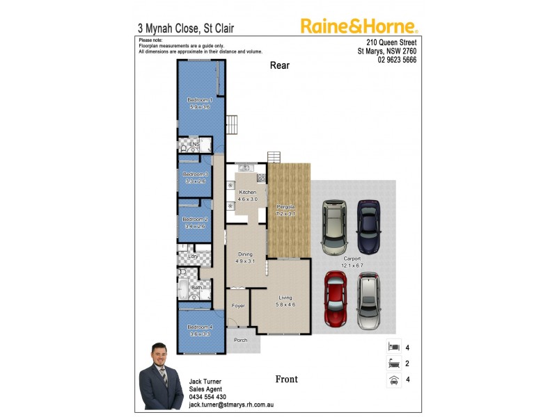 3 Mynah Close, St Clair NSW 2759 Floorplan