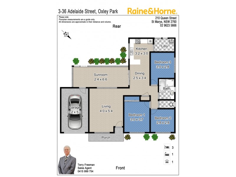 3/36 Adelaide Street, Oxley Park NSW 2760 Floorplan