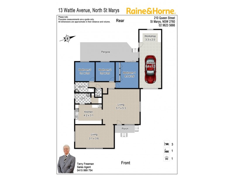 13 Wattle Avenue, North St Marys NSW 2760 Floorplan