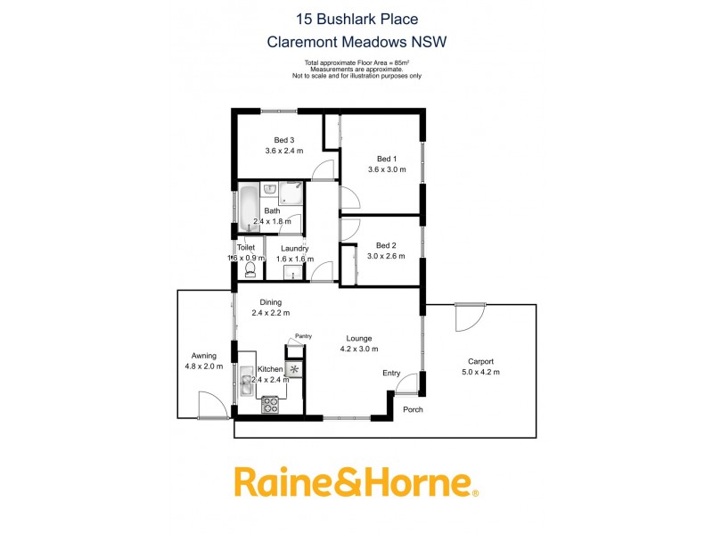 15 Bushlark Place, Claremont Meadows NSW 2747 Floorplan