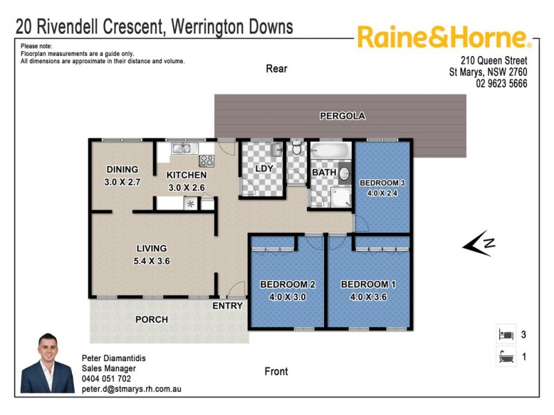 20 Rivendell Crescent, Werrington Downs NSW 2747 Floorplan