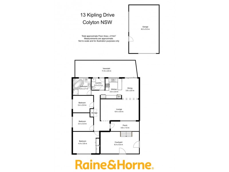 13 Kipling Drive, Colyton NSW 2760 Floorplan