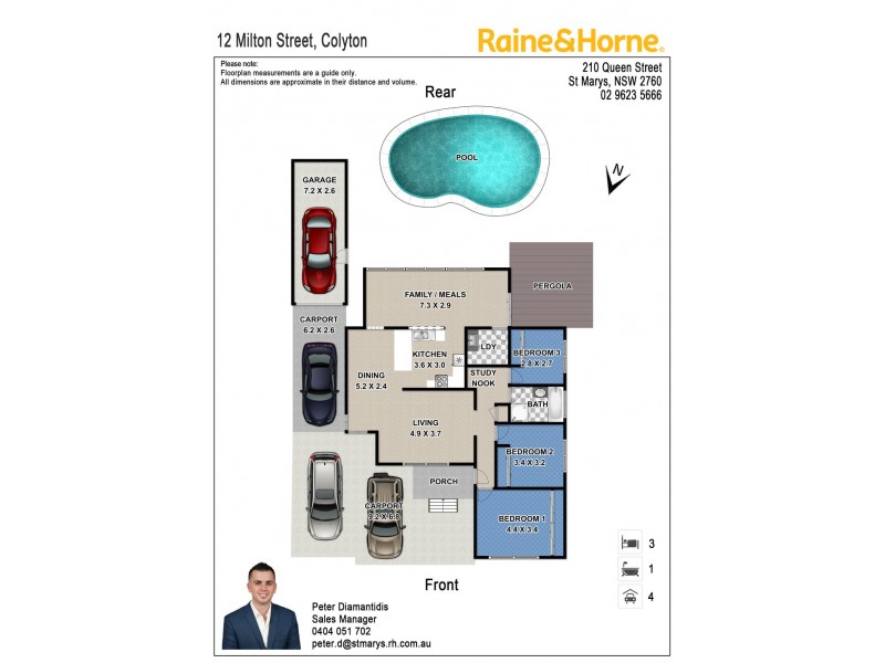 12 Milton St, Colyton NSW 2760 Floorplan