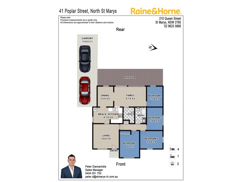41 Poplar Street, North St Marys NSW 2760 Floorplan
