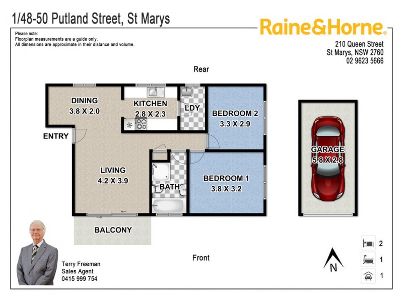 1/48-50 Putland Street, St Marys NSW 2760 Floorplan