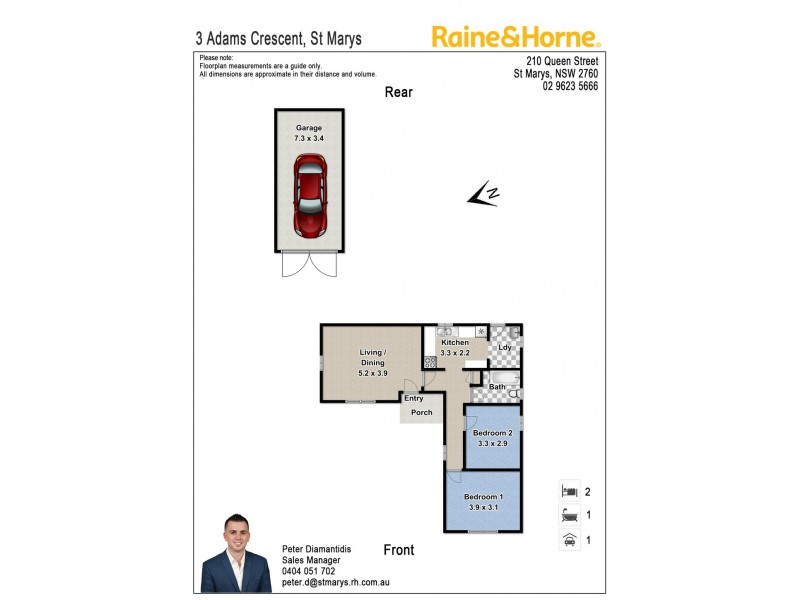 3 Adams Crescent, St Marys NSW 2760 Floorplan