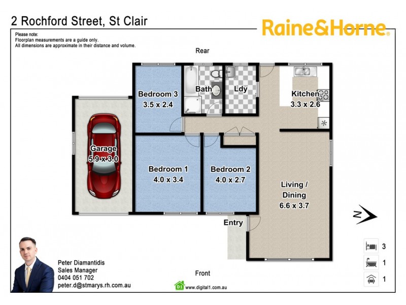2 Rochford Street, St Clair NSW 2759 Floorplan