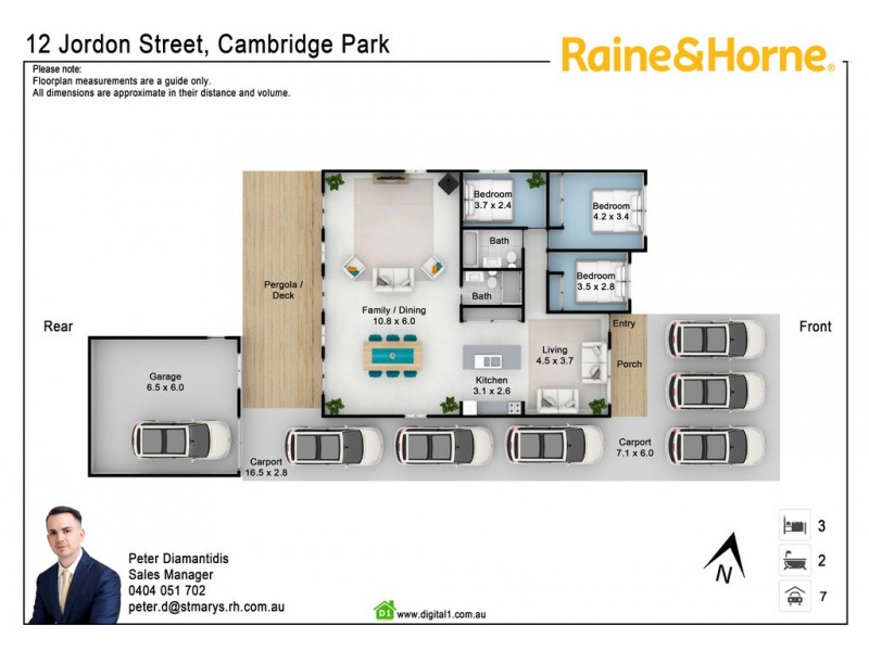 12 Jordon Street, Cambridge Park NSW 2747 Floorplan