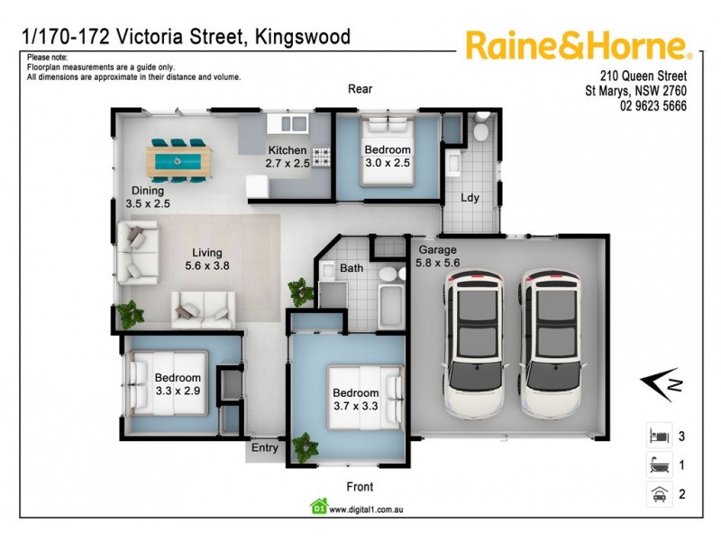1/170-172 Victoria Street, Kingswood NSW 2747 Floorplan