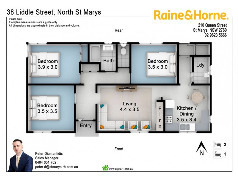38 Liddle Street, North St Marys NSW 2760 Floorplan