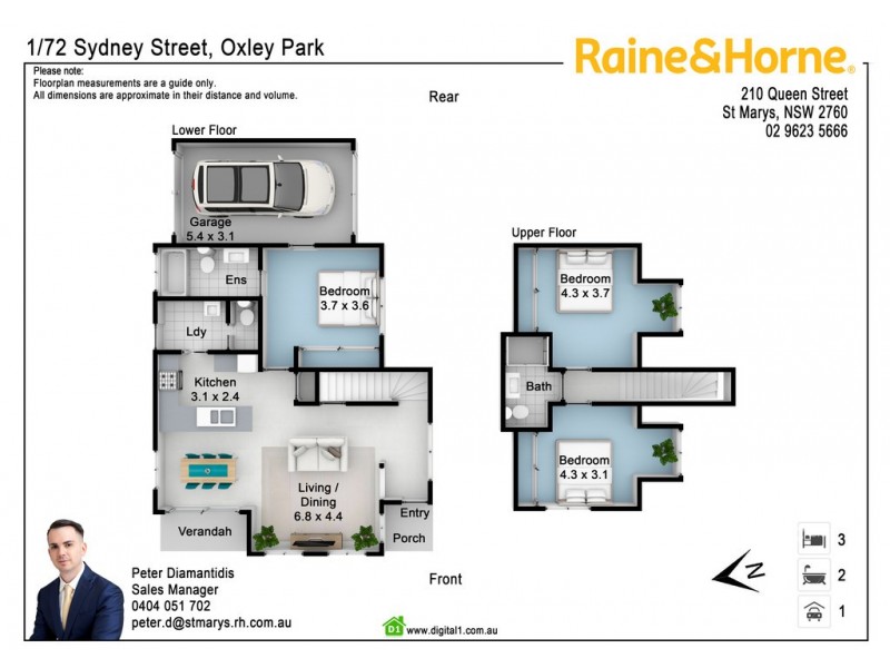 1/72 Sydney Street, St Marys NSW 2760 Floorplan