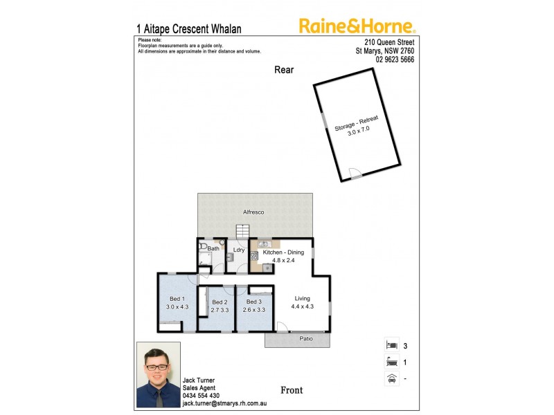 1 Aitape Crescent, Whalan NSW 2770 Floorplan