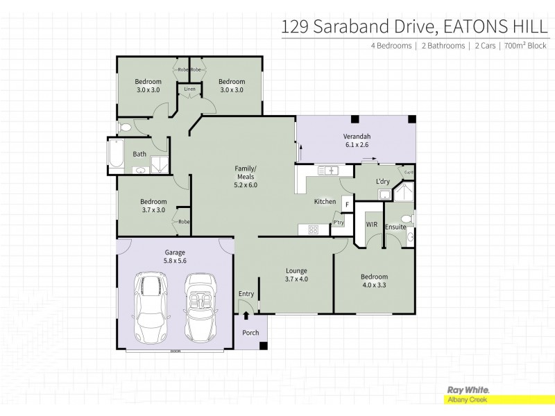 129 Saraband Drive, Eatons Hill QLD 4037 Floorplan