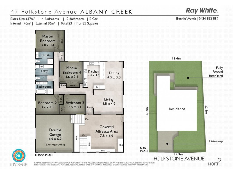 47 Folkstone Avenue, Albany Creek QLD 4035 Floorplan
