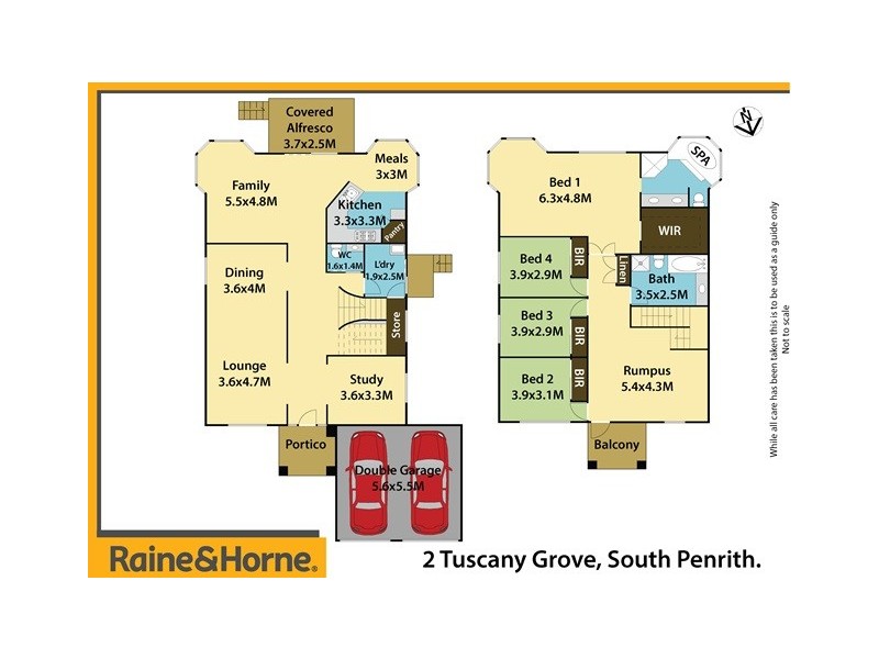 2 Tuscany Grove, South Penrith NSW 2750 Floorplan
