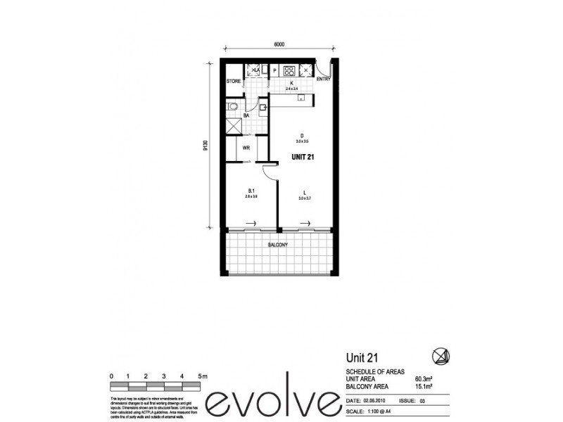 21/14 New South Wales Crescent, Forrest ACT 2603 Floorplan