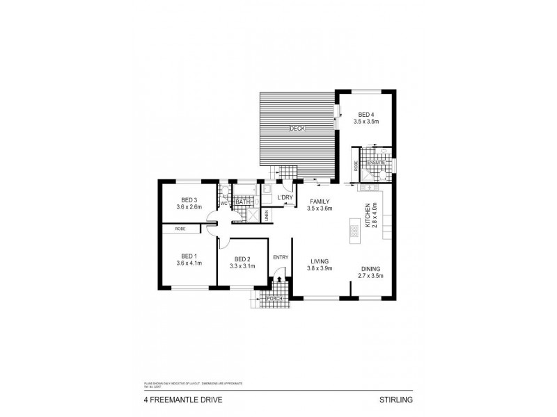 4 Fremantle Drive, Stirling ACT 2611 Floorplan