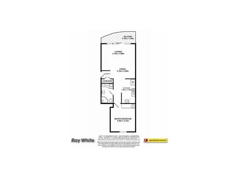 13/2 Ranken Place, Belconnen ACT 2617 Floorplan