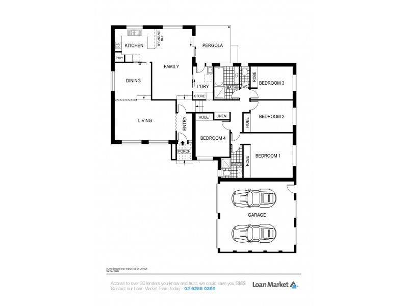 66 Carter Crescent, Calwell ACT 2905 Floorplan