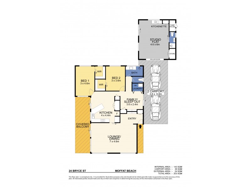 24 Bryce Street, Moffat Beach QLD 4551 Floorplan