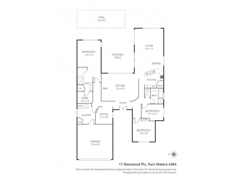 17 Glenwood Place, Twin Waters QLD 4564