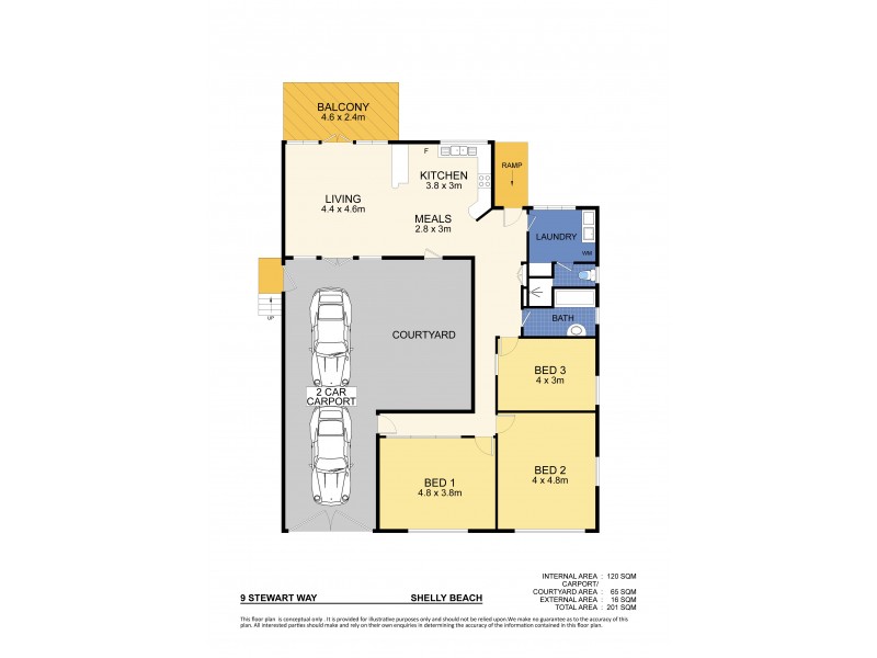 9 Stewart Way, Shelly Beach QLD 4551 Floorplan