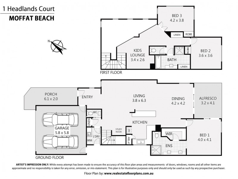 1 Headlands Court, Moffat Beach QLD 4551 Floorplan