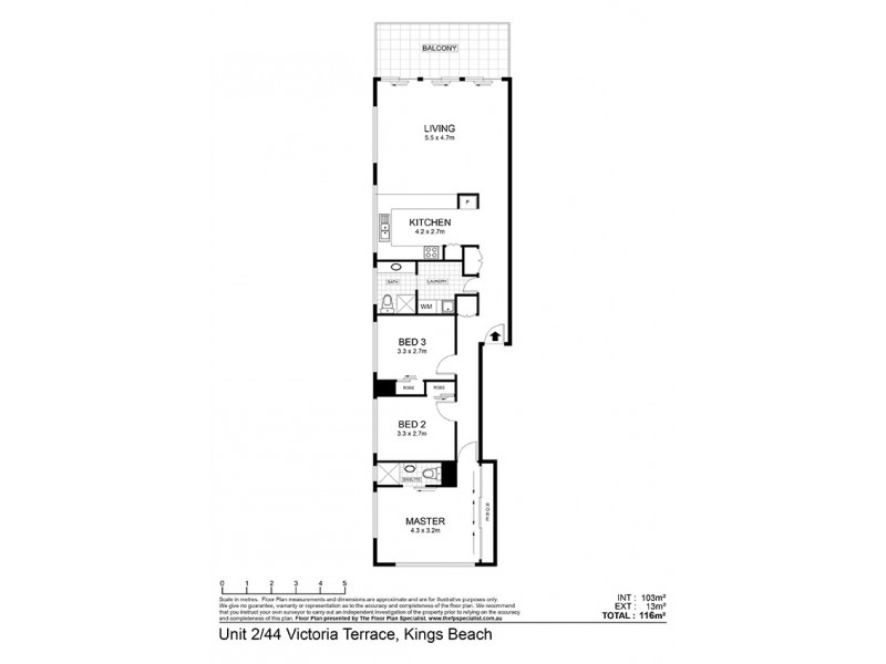 Unit 2/44 Victoria Terrace, Kings Beach QLD 4551 Floorplan