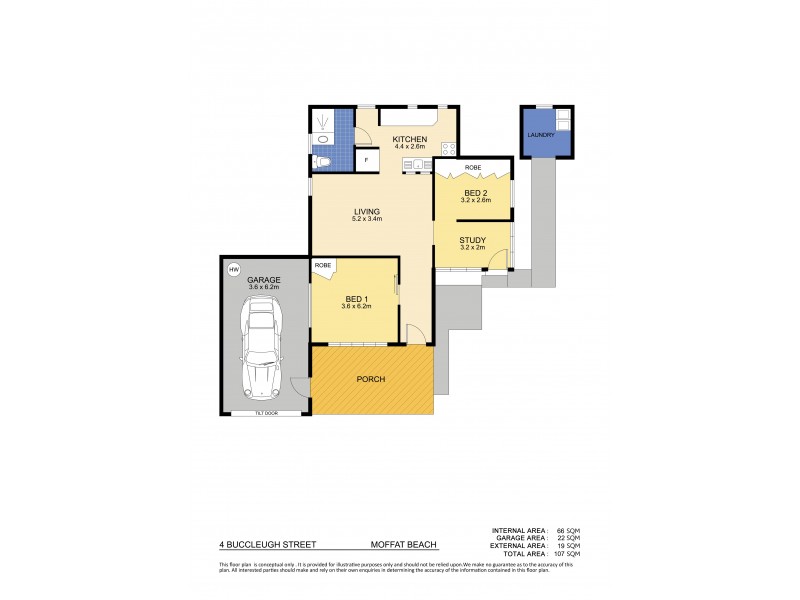 4 Buccleugh Street, Moffat Beach QLD 4551 Floorplan