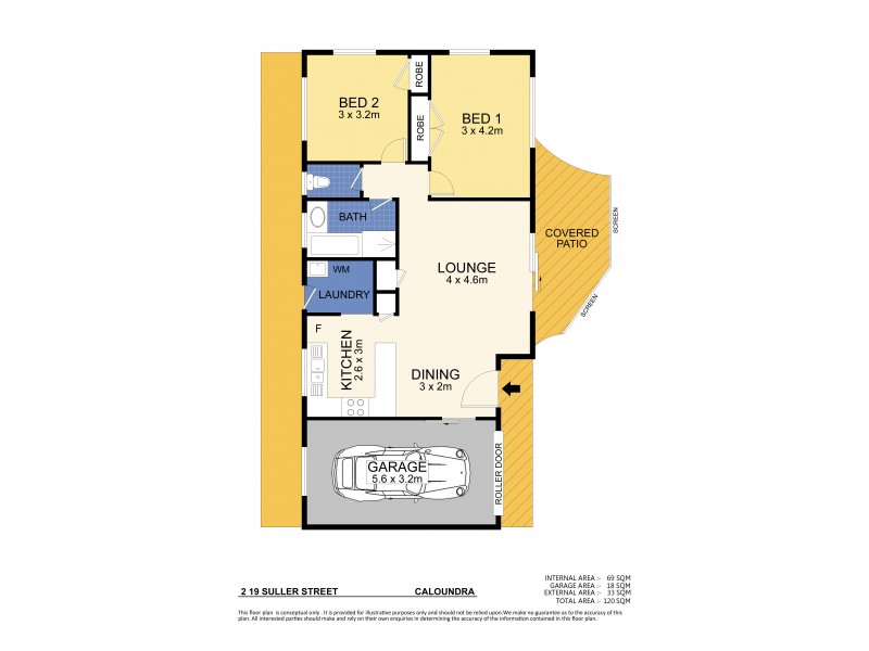 Unit 2/19 Suller Street, Caloundra QLD 4551 Floorplan