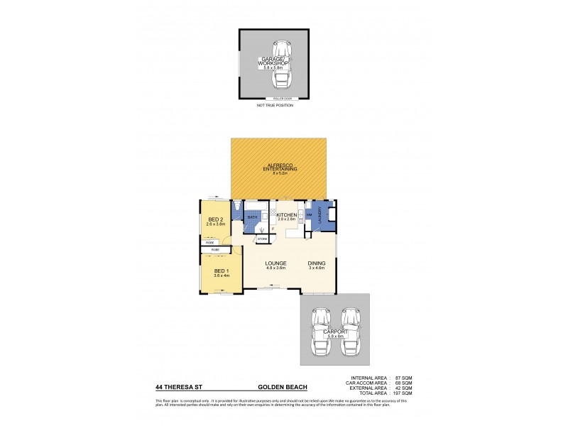 44 Theresa Street, Golden Beach QLD 4551 Floorplan