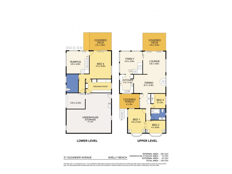 21 Oleander Avenue, Shelly Beach QLD 4551 Floorplan